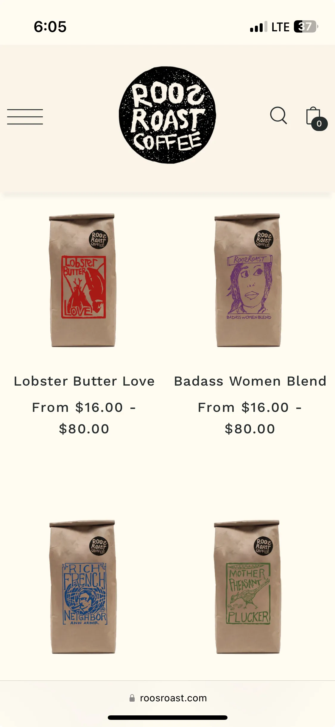 Old product card design